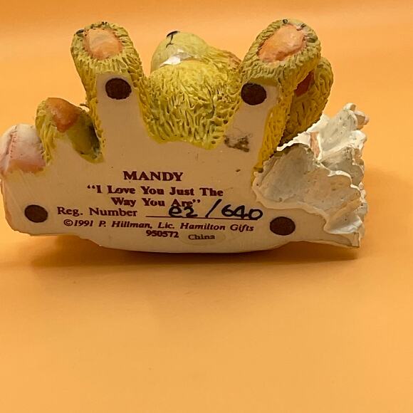 Cherished Teddies Mandy 1991 I Love You Just The Way You Are Hamilton Gifts - Picture 7 of 7